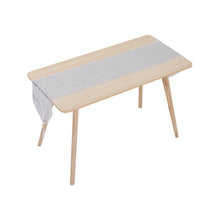 Load image into Gallery viewer, Sequin Table Runner Glittering Silver with Tassels for Holiday Decoration, CD0158