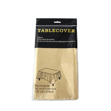 Load image into Gallery viewer, 1 Pcs Waterproof Aluminum Foil Tablecloth Metallic Plastic Tablecover