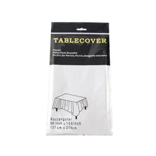 Load image into Gallery viewer, 1 Pcs Waterproof Aluminum Foil Tablecloth Metallic Plastic Tablecover