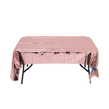 Load image into Gallery viewer, 1 Pcs Waterproof Aluminum Foil Tablecloth Metallic Plastic Tablecover