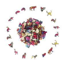 Load image into Gallery viewer, Puzzle Blocks Irregular Shape Puzzle High Difficulty Animal Head Puzzle Adult Children Puzzle Board Gift