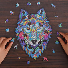 Load image into Gallery viewer, Puzzle Blocks Irregular Shape Puzzle High Difficulty Animal Head Puzzle Adult Children Puzzle Board Gift