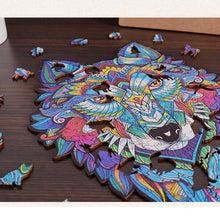 Load image into Gallery viewer, Puzzle Blocks Irregular Shape Puzzle High Difficulty Animal Head Puzzle Adult Children Puzzle Board Gift