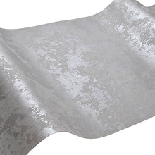 Load image into Gallery viewer, Metallic Grey Shimmer Wallpaper Roll