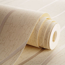 Load image into Gallery viewer, Modern 3D Wall Paper Silver Grey Striped Textured Wallpaper Background