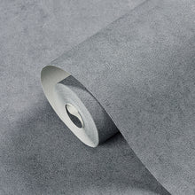 Load image into Gallery viewer, Plain Light Grey Linen Cloth Effect Textured Vinyl Wallpaper