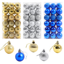 Load image into Gallery viewer, Livingandhome 36 Pieces Xmas Ball Ornament Christmas Tree Deluxe Bauble Set, CD0336