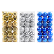 Load image into Gallery viewer, Livingandhome 36 Pieces Xmas Ball Ornament Christmas Tree Deluxe Bauble Set, CD0336