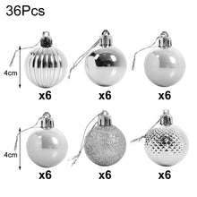 Load image into Gallery viewer, Livingandhome 36 Pieces Xmas Ball Ornament Christmas Tree Deluxe Bauble Set, CD0337
