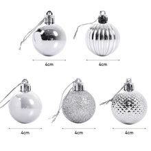Load image into Gallery viewer, Livingandhome 36 Pieces Xmas Ball Ornament Christmas Tree Deluxe Bauble Set, CD0337