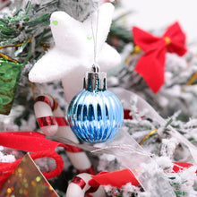 Load image into Gallery viewer, Livingandhome 30 Pieces Shatterproof Christmas Tree Ornament Set Xmas Bauble and Snowflake Tree Topper, CD0343