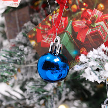 Load image into Gallery viewer, Livingandhome 30 Pieces Shatterproof Christmas Tree Ornament Set Xmas Bauble and Snowflake Tree Topper, CD0343