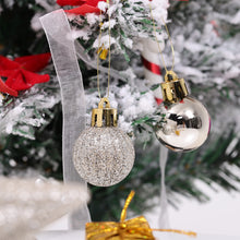 Load image into Gallery viewer, Livingandhome 30 Pieces Shatterproof Christmas Tree Ornament Set Xmas Bauble and Snowflake Tree Topper, CD0344