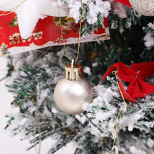 Load image into Gallery viewer, Livingandhome 30 Pieces Shatterproof Christmas Tree Ornament Set Xmas Bauble and Snowflake Tree Topper, CD0344