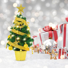 Load image into Gallery viewer, Livingandhome Mini Artificial Pine Tree with Christmas Ornaments Xmas Desktop Decoration, CD0380
