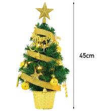 Load image into Gallery viewer, Livingandhome Mini Artificial Pine Tree with Christmas Ornaments Xmas Desktop Decoration, CD0380