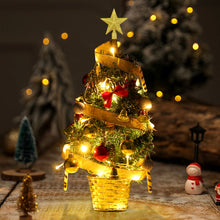 Load image into Gallery viewer, Livingandhome Mini Artificial Pine Tree with Christmas Ornaments Xmas Desktop Decoration, CD0380