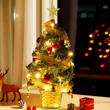 Load image into Gallery viewer, Livingandhome Mini Artificial Pine Tree with Christmas Ornaments Xmas Desktop Decoration, CD0380