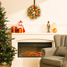 Load image into Gallery viewer, Livingandhome Large Christmas Wreath with Mixed Holiday Accents Bows with Hanger, CD0462