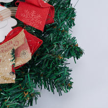 Load image into Gallery viewer, Livingandhome Santa Claus Christmas Wreath for Front Door Window Fireplace, CD0478