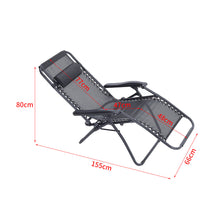 Load image into Gallery viewer, Garden Reclining Folding Sun Lounger Chair