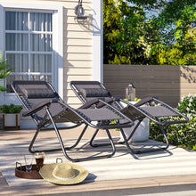 Load image into Gallery viewer, Garden Reclining Folding Sun Lounger Chair