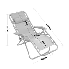 Load image into Gallery viewer, Garden Reclining Folding Sun Lounger Chair