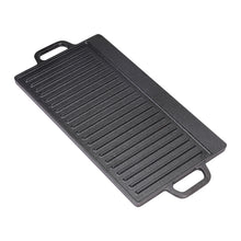 Load image into Gallery viewer, Non Stick Reversible Cast Iron Grill/Griddle Pan Plate BBQ Hob