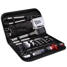 Load image into Gallery viewer, 25 Pieces-Stainless Steel Barbecue Tool Set with Storage Bag