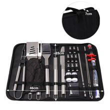 Load image into Gallery viewer, 25 Pieces-Stainless Steel Barbecue Tool Set with Storage Bag