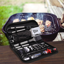 Load image into Gallery viewer, 25 Pieces-Stainless Steel Barbecue Tool Set with Storage Bag