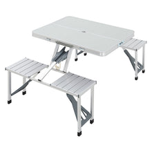 Load image into Gallery viewer, Folding Aluminium Picnic Chair and Dining Table Set