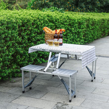 Load image into Gallery viewer, Folding Aluminium Picnic Chair and Dining Table Set