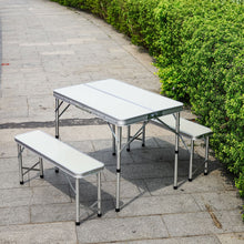 Load image into Gallery viewer, Folding Camping Table and Bench Set