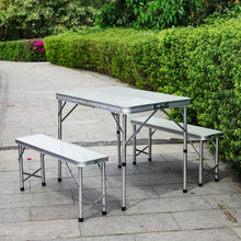 Load image into Gallery viewer, Folding Camping Table and Bench Set