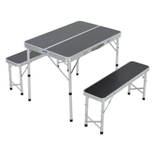 Load image into Gallery viewer, Folding Camping Table and Bench Set