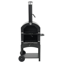 Load image into Gallery viewer, Pizza Makers & Ovens 3-in-1 Charcoal BBQ Grill with Chimney Outdoor