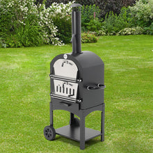 Load image into Gallery viewer, Pizza Makers & Ovens 3-in-1 Charcoal BBQ Grill with Chimney Outdoor