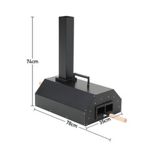 Load image into Gallery viewer, Outdoor Pizza Oven with Pizza Stone Black