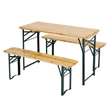 Load image into Gallery viewer, Folding Wooden Beer Table and Benches Set Garden-5 Size option