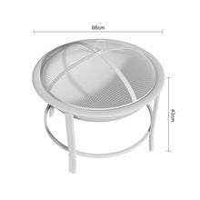 Load image into Gallery viewer, 66cm Large Steel Metal Fire Pit Outdoor Garden Patio Heater Camping Bowl