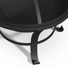 Load image into Gallery viewer, 60cm Large Iron Outdoor Fire Pit Round Steel Fire Bowl Log Wood Burner