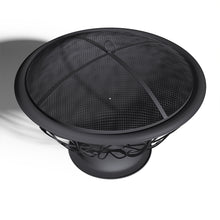Load image into Gallery viewer, 75cm Round Fire Pit Patio Garden Fire Bowl Outdoor Heater Brazier with Poker