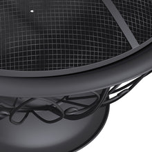 Load image into Gallery viewer, 75cm Round Fire Pit Patio Garden Fire Bowl Outdoor Heater Brazier with Poker