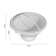 Load image into Gallery viewer, 75cm Round Fire Pit Patio Garden Fire Bowl Outdoor Heater Brazier with Poker