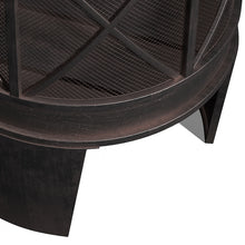 Load image into Gallery viewer, 58cm Outdoor Fire Pit for Garden Large Capacity Fire Bowl