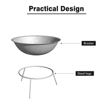 Load image into Gallery viewer, Outdoor Garden Firepit Round Fire Pit BBQ Grill Heater