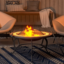 Load image into Gallery viewer, Mosaic Garden Grill Coffee Table Fire Pit with Poker