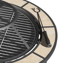 Load image into Gallery viewer, Multi-functional Outdoor Fire Pit Table with BBQ grill and Poker