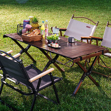 Load image into Gallery viewer, Outdoor Foldable Low Wooden Table for Picnic, Camping with Carrying Bag, CX0428